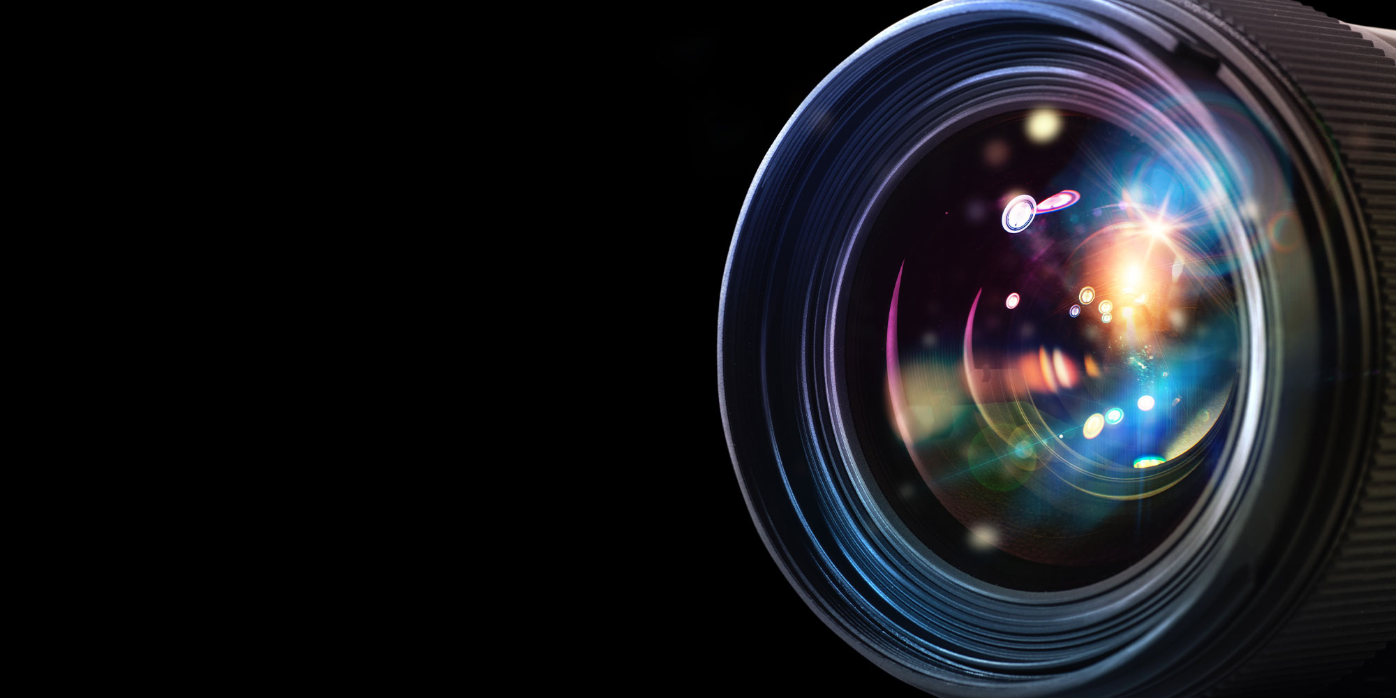 camera lens close up